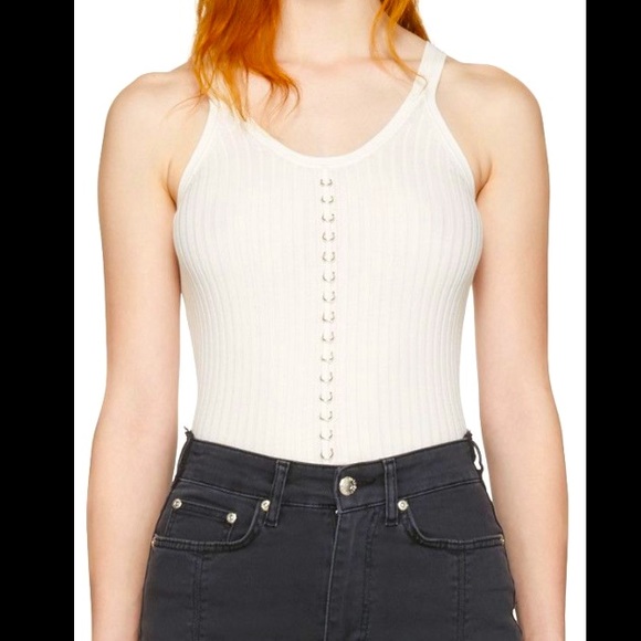 ALEXANDER WANG Piercing Tank in Bleach - Picture 1 of 5